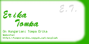 erika tompa business card